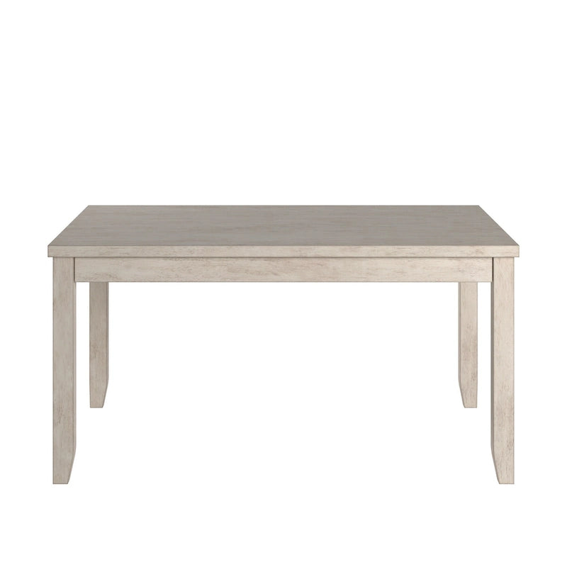 Solid Wood Rectangular Dining Table with Two Drawers
