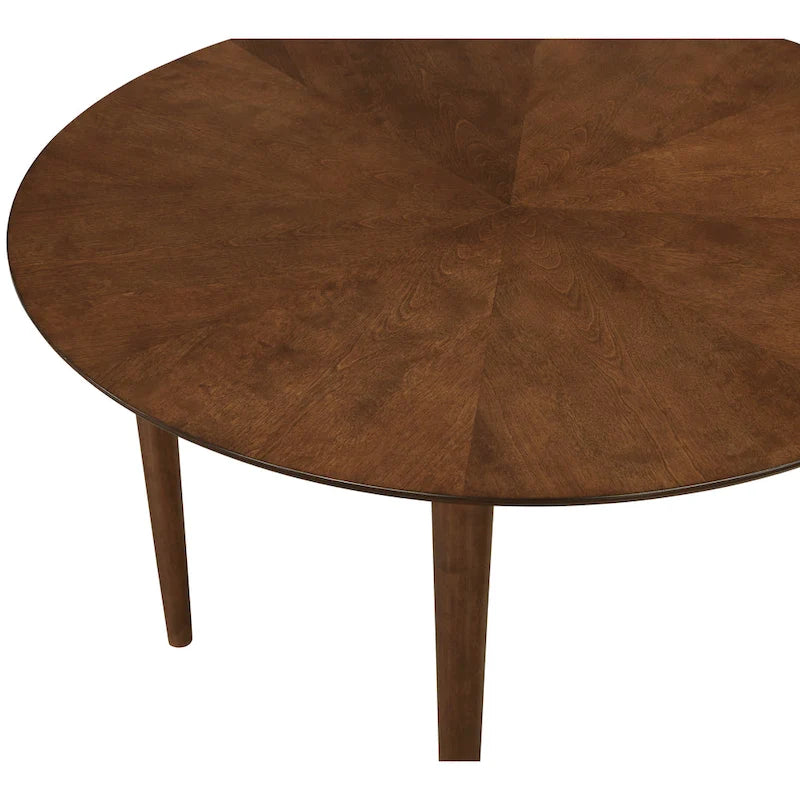 Walnut 47-Inch Round Dining Table