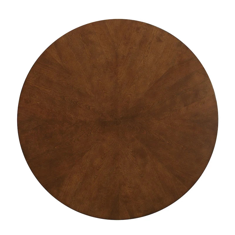 Walnut 47-Inch Round Dining Table