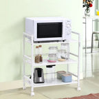 3 or 4-Tier Wheeled Steel Kitchen Cart