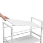 3 or 4-Tier Wheeled Steel Kitchen Cart