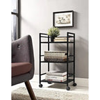 3 or 4-Tier Wheeled Steel Kitchen Cart