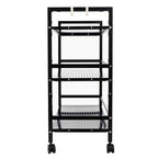 3 or 4-Tier Wheeled Steel Kitchen Cart