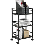 3 or 4-Tier Wheeled Steel Kitchen Cart