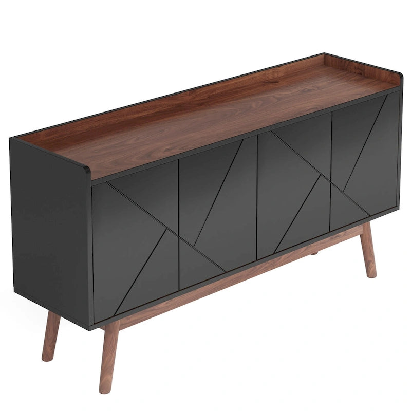 55" Kitchen Sideboard Storage Cabinet with Shelves