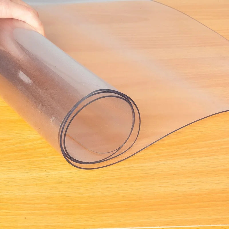 Matte PVC-Schutzmatte für Boden und Stuhl - transparent