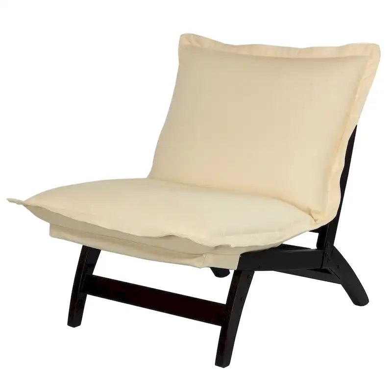 Folding Lounger Chair with Removable Cushion