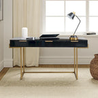 3-Drawer Desk with USB Ports and Outlet