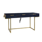 3-Drawer Desk with USB Ports and Outlet