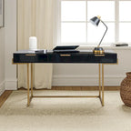 3-Drawer Desk with USB Ports and Outlet
