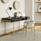 3-Drawer Desk with USB Ports and Outlet