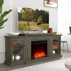 TV Stand with Electric Fireplace - Fits TVs up to 70 inches - 71W x 30H x 15.5D