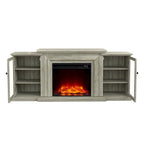 TV Stand with Electric Fireplace - Fits TVs up to 70 inches - 71W x 30H x 15.5D