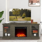 TV Stand with Electric Fireplace - Fits TVs up to 70 inches - 71W x 30H x 15.5D
