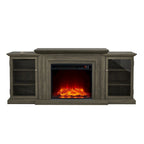 TV Stand with Electric Fireplace - Fits TVs up to 70 inches - 71W x 30H x 15.5D
