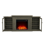 TV Stand with Electric Fireplace - Fits TVs up to 70 inches - 71W x 30H x 15.5D