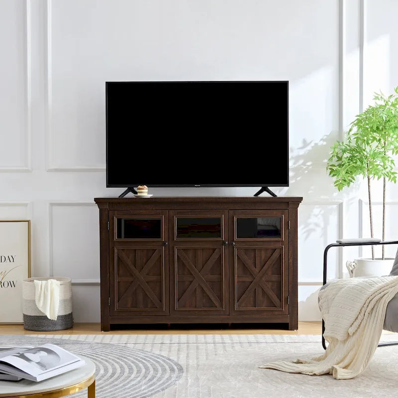 53-inch Farmhouse Buffet Cabinet with Adjustable Shelves
