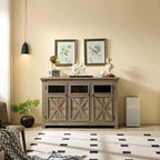 53-inch Farmhouse Buffet Cabinet with Adjustable Shelves