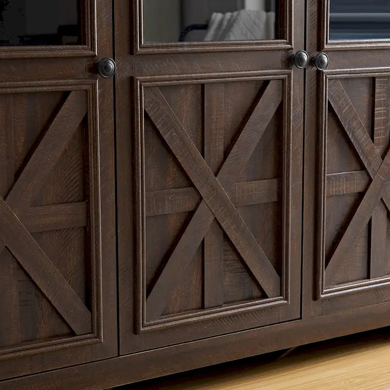 53-inch Farmhouse Buffet Cabinet with Adjustable Shelves