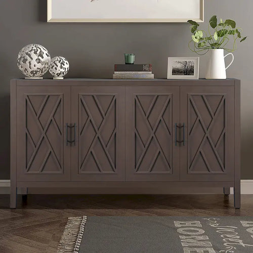 Sideboard-Schrank aus Holz mit 4 Türen und Stauraum