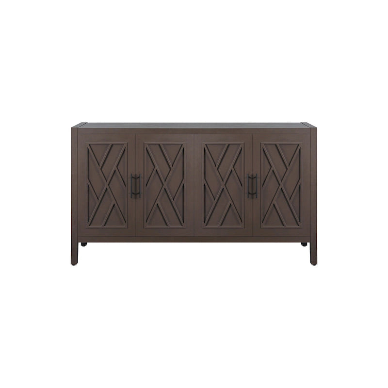 4-Door Wooden Storage Sideboard Cabinet