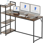 Computerschreibtisch mit offenen Regalen