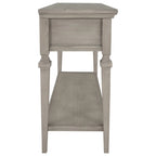 Console Table with 3 Drawers and Bottom Shelf